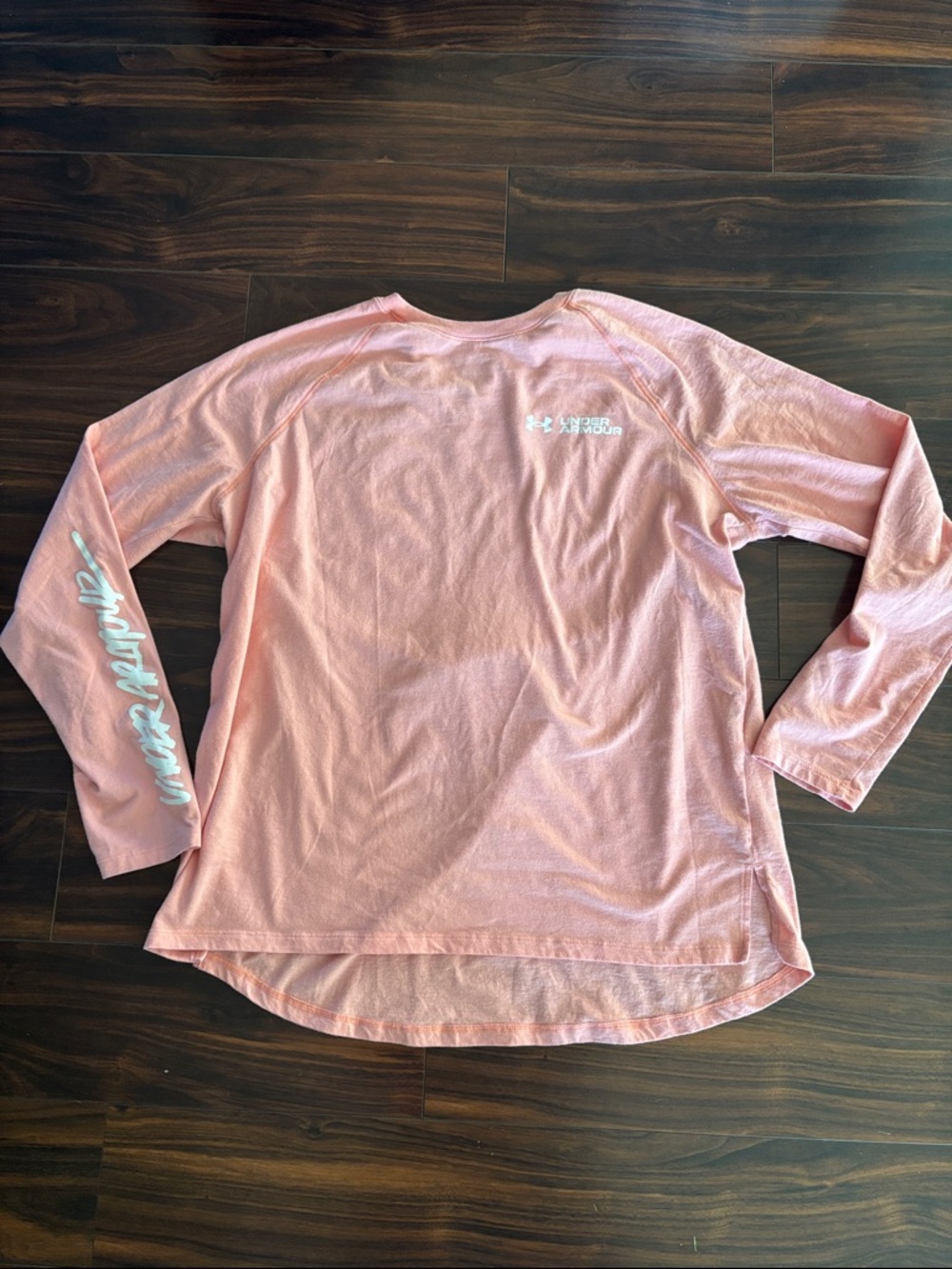 Under Armour Peach Women's Long Sleeve Athletic Tee